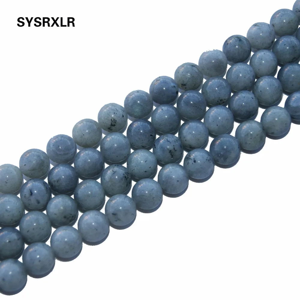 Оптовая продажа круглые бусины из натурального камня серого и белого