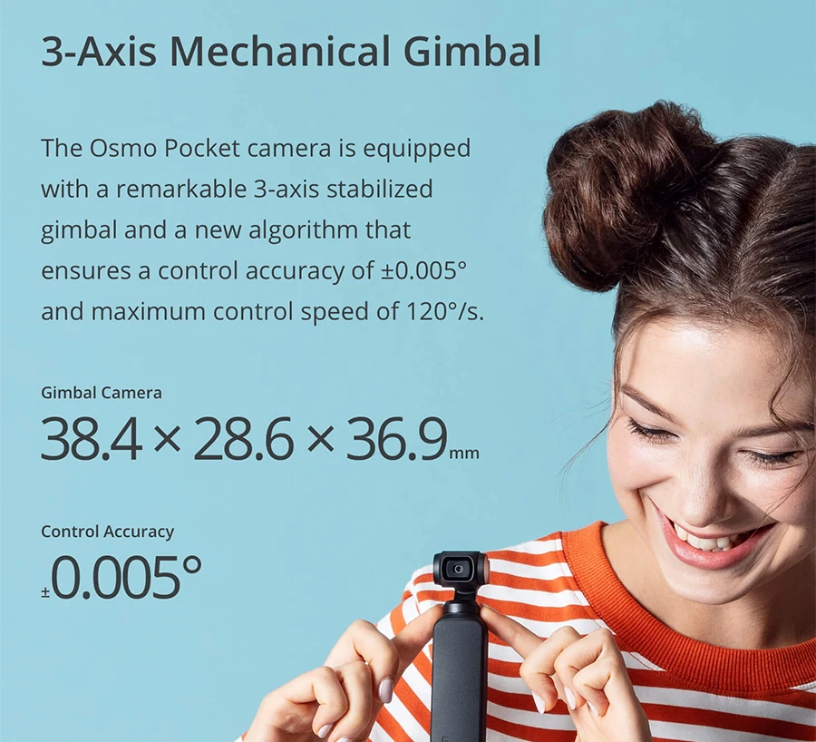 DJI Osmo Pocket 3 оси стабилизированная портативная камера с 4K 60fps видео Механическая стабилизация интеллектуальная съемка