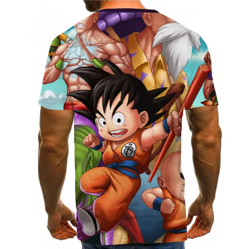 Dragon Ball Z Ultra Instinct God Son Goku Super Saiyan Men Tshirt 3D Printed Summer O-Neck Daily Casual Funny T shirt Plus Size