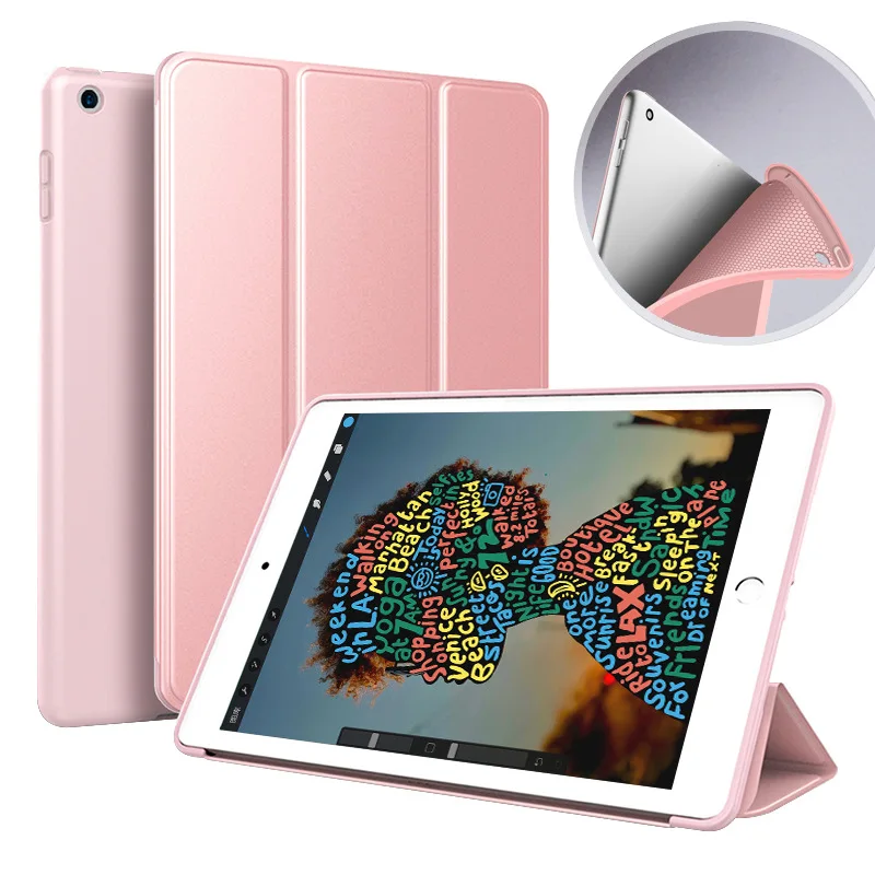 Для Apple iPad mini 4 чехол из искусственной кожи, ультра тонкий силиконовый мягкий чехол для iPad mini 4 с функцией автоматического сна+ защита экрана