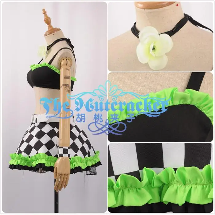 

Anime Lovelive! Hanayo Koizumi Rock Awaken SJ Uniform Cosplay Costume Halloween Suit For Women Outfit New