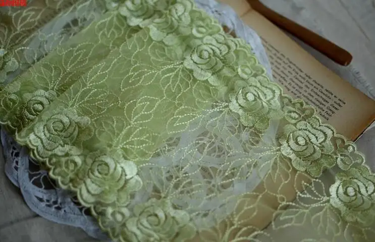 2 м/лот 20 см/8 дюймов в ширину Высококачественная очень широкая Красивая зеленая