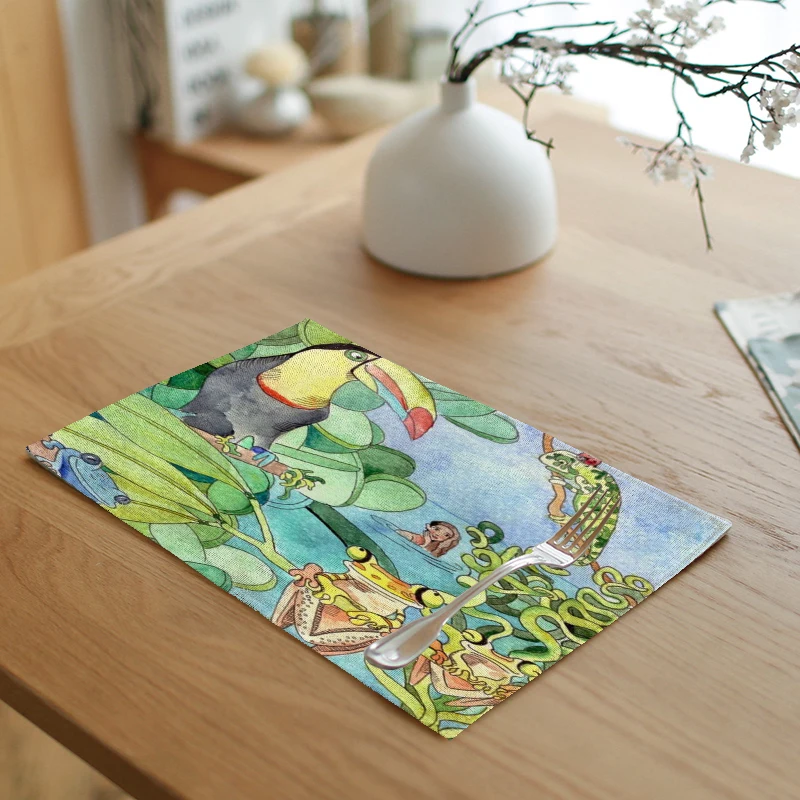 Мандала шаблон коврик для стола кухонное украшение салфетки напечатанное