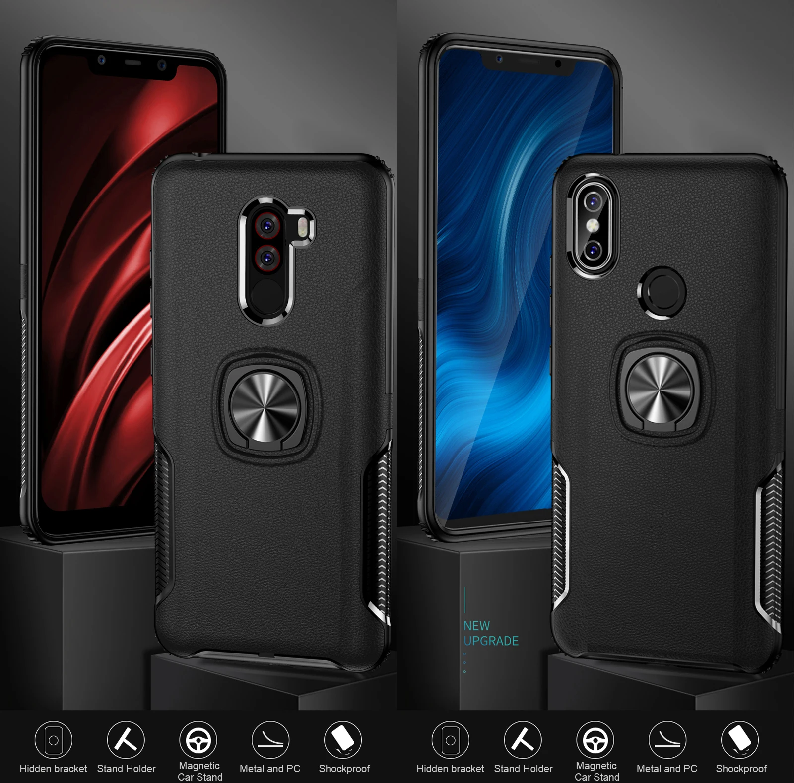 Противоударный защитный чехол для Xiao mi Red mi Note 5 Pro 4 4X Note5 Note4 X чехол с кольцом-держателем для Xiaomi mi 9 8 mi 9 SE A2 Xio mi