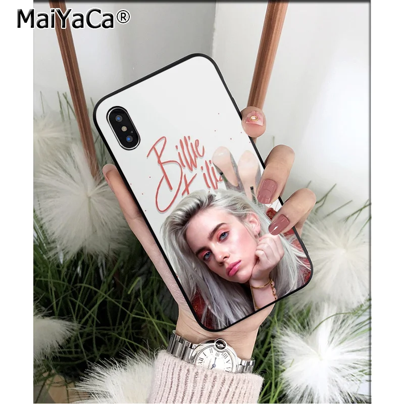 A8 MaiYaCa Billie Eilish ТПУ Мягкий силиконовый чехол для телефона чехол для iPhone X XS MAX 6 6S 7 7plus 8 8Plus 5 5S XR - Цвет: A8