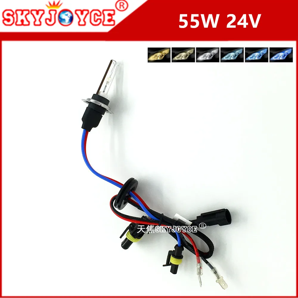 2 шт. 24V Грузовик Лодка DAF FH FM фар 55W 24V H7 hid ксеноновая лампа для H1 H3 24В hid xenon комплект 3000 K-10000 K 24V комплект ксеноновых ламп