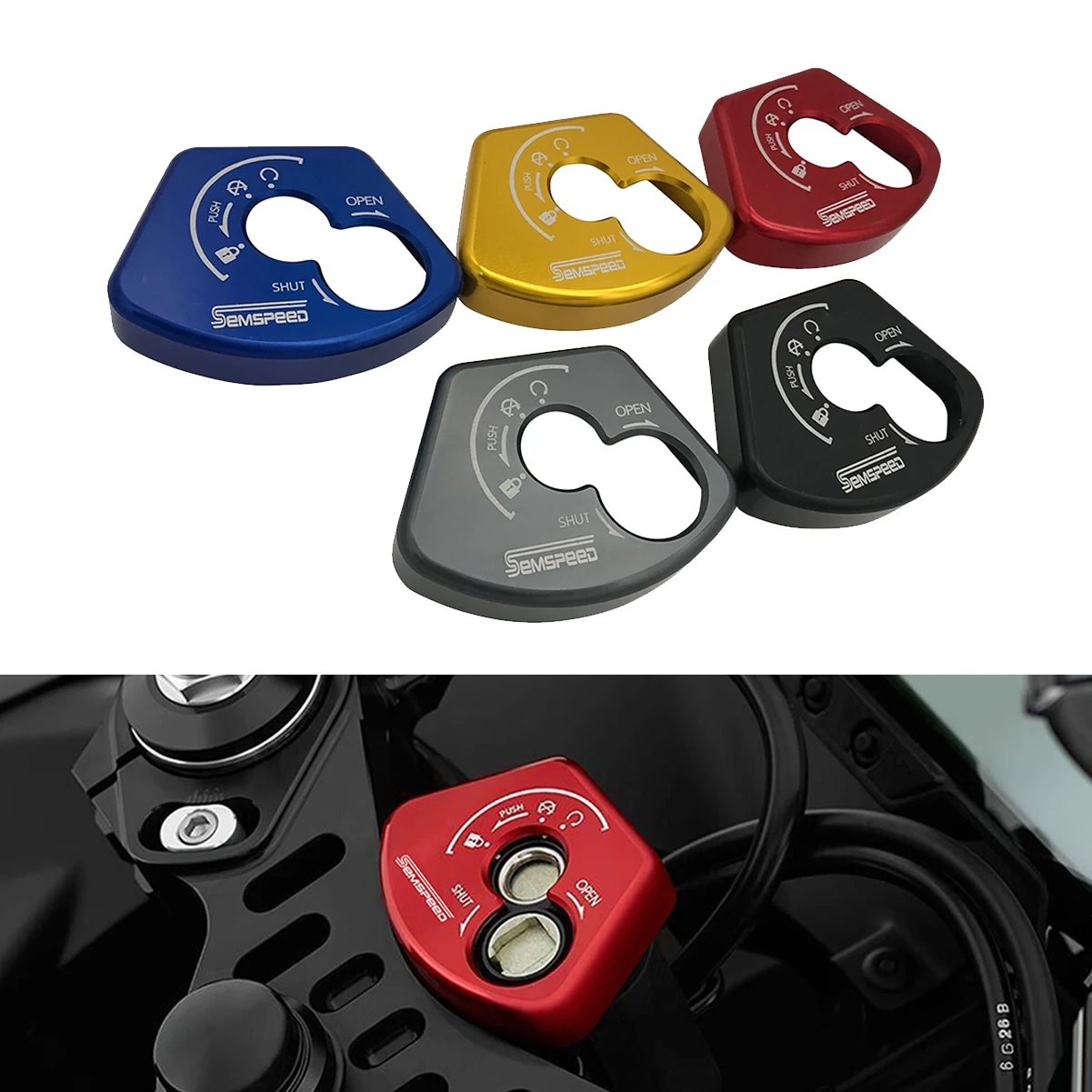 SEMSPEED YZF R15 держатель крышки замка двери для Yamaha V3 R 15 V 3 2018 2020 мотоциклетный