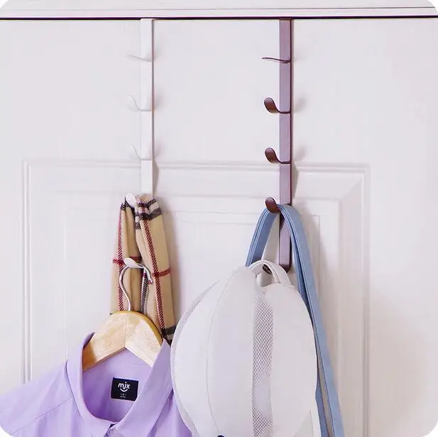 

Iron Painted Door Multi-purpose Coat Hook Seamless Door After Bags Rack