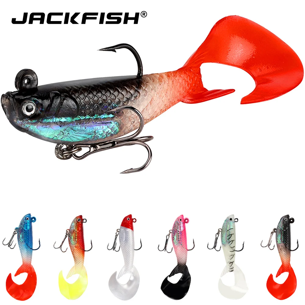 JACKFISH Мормышка мягкая рыболовная приманка 1 шт. светящаяся искусственная 9 7 см/13 г