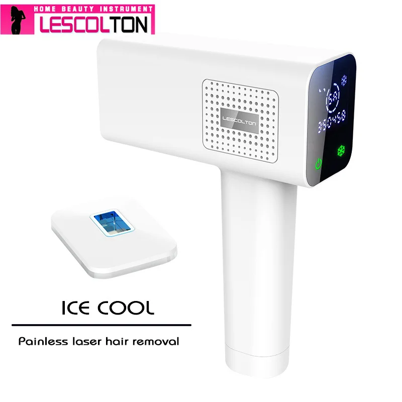 Эпилятор Lescolton Ice cool IPL, постоянное лазерное удаление волос с ЖК-дисплеем, лазерный триммер для бикини, фотоэпилятор