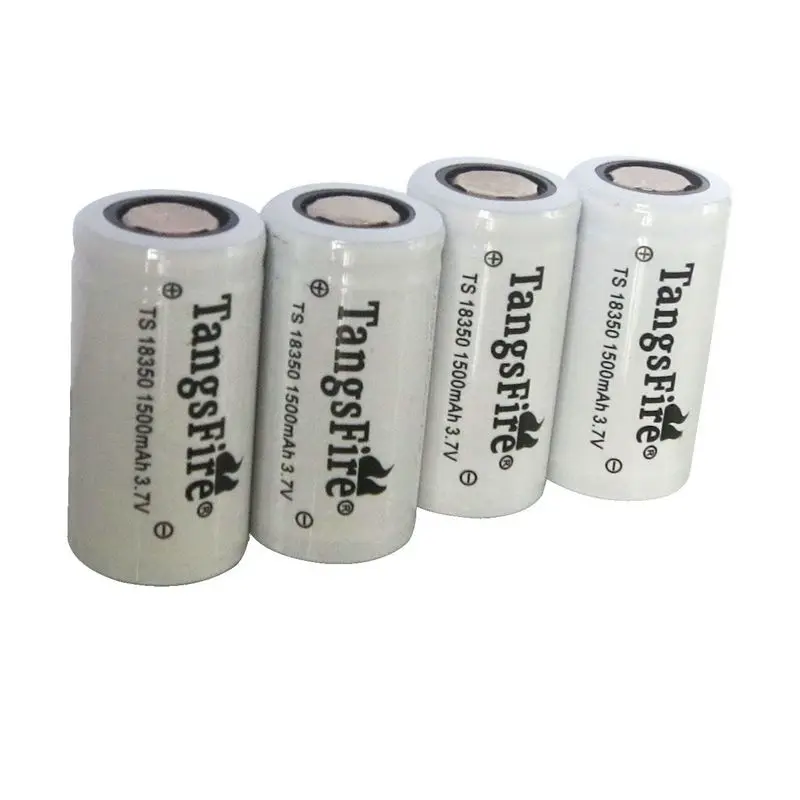 4pc18350 3 7 V 1500mAh перезаряжаемая литиевая батарея напряжение для электронной