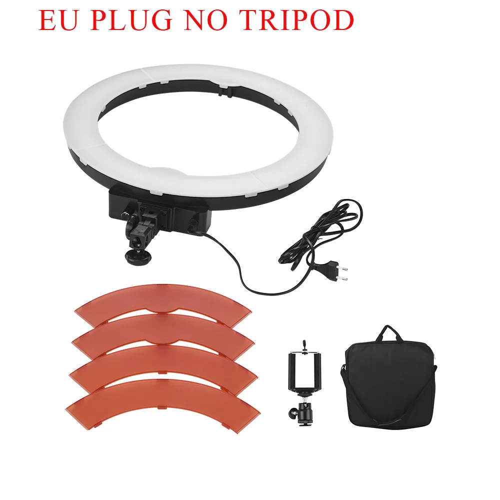 Розовый Andoer LA-650D 5500 K 40 W 600 светодиодный кольцо света комплект фотографическое освещение Studio/телефон/видео фотографии кольцо ла - Цвет: Розовый