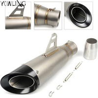 exhaust carbon fiber motorcycle exhaust pipe muffler scooter exhaust for honda pcx 125 msx 125 msx125 grom r3 r6 mt 07 all years