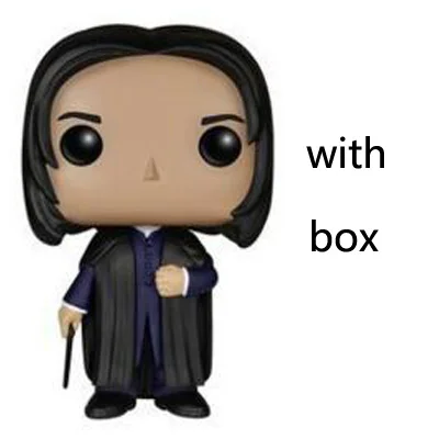 SNAPE05 with box Фильм Гарри Поттер Гермиона Рон Добби Луна персонажи Ньют 10 см Виниловая кукла Фигурка Коллекция Модель игрушки - Цвет: SNAPE05 with box