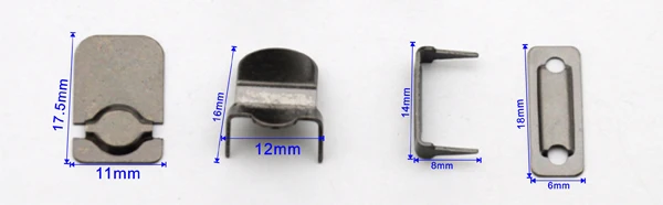 60 наборов крючок для юбки 4 элемента металлические латунные пуговицы никель