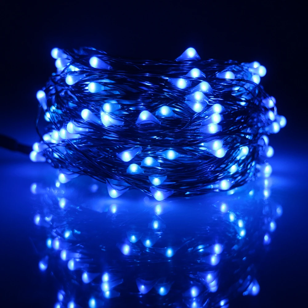 150 Led 49Ft 15 м Рождественская гирлянда для Хэллоуина украшения вечеринки медные