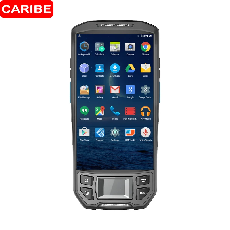 CARIBE ручной сканер штрих кодов RFID активный UHF считыватель термопринтер с Wi Fi 4G NFC GSM