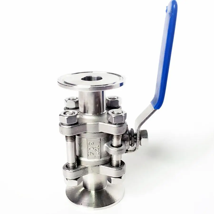 

DN50 x 2.5" Tri Clamp 3-Piece Ball Shut Off Valve SUS 304 Stainless Steel Industrial