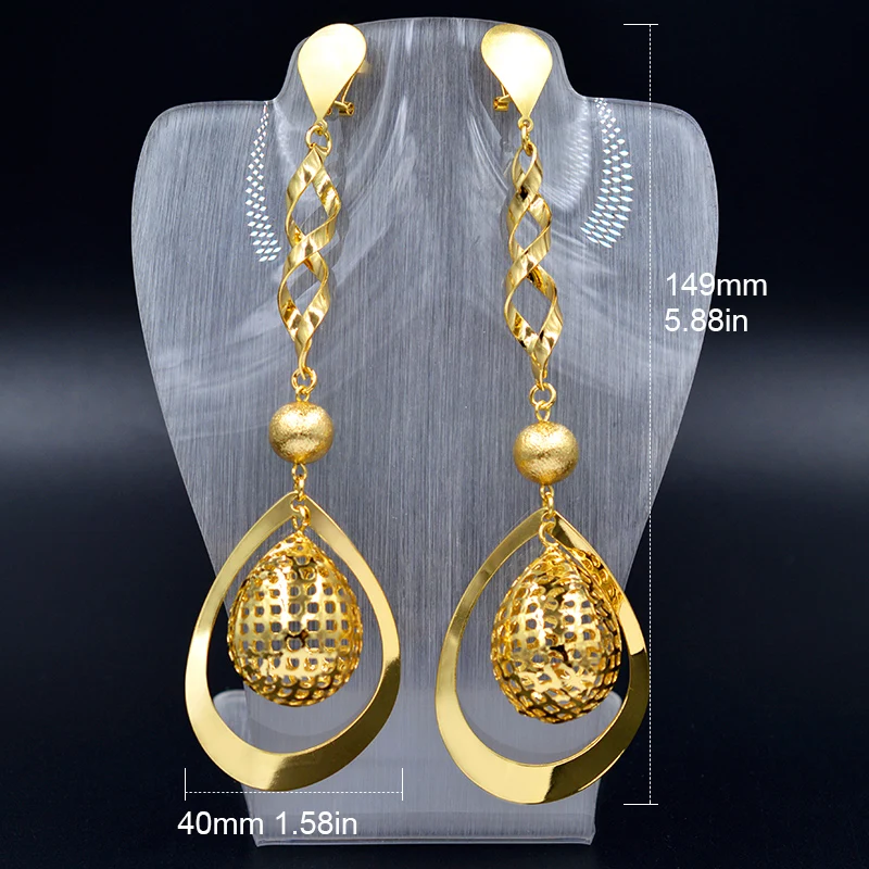 Sunny Jewelry Long Drop Dangle Earrings For Women Girl Trendy New Water Party Wedding Exquisite 2018 | Украшения и аксессуары