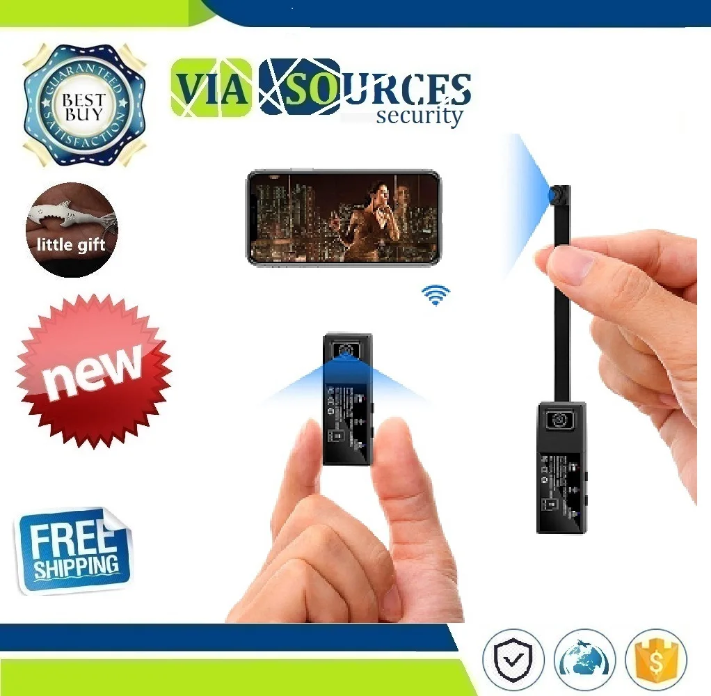 Full HD 1080P Мини Wifi IP камера с двумя объективами беспроводной пульт дистанционного