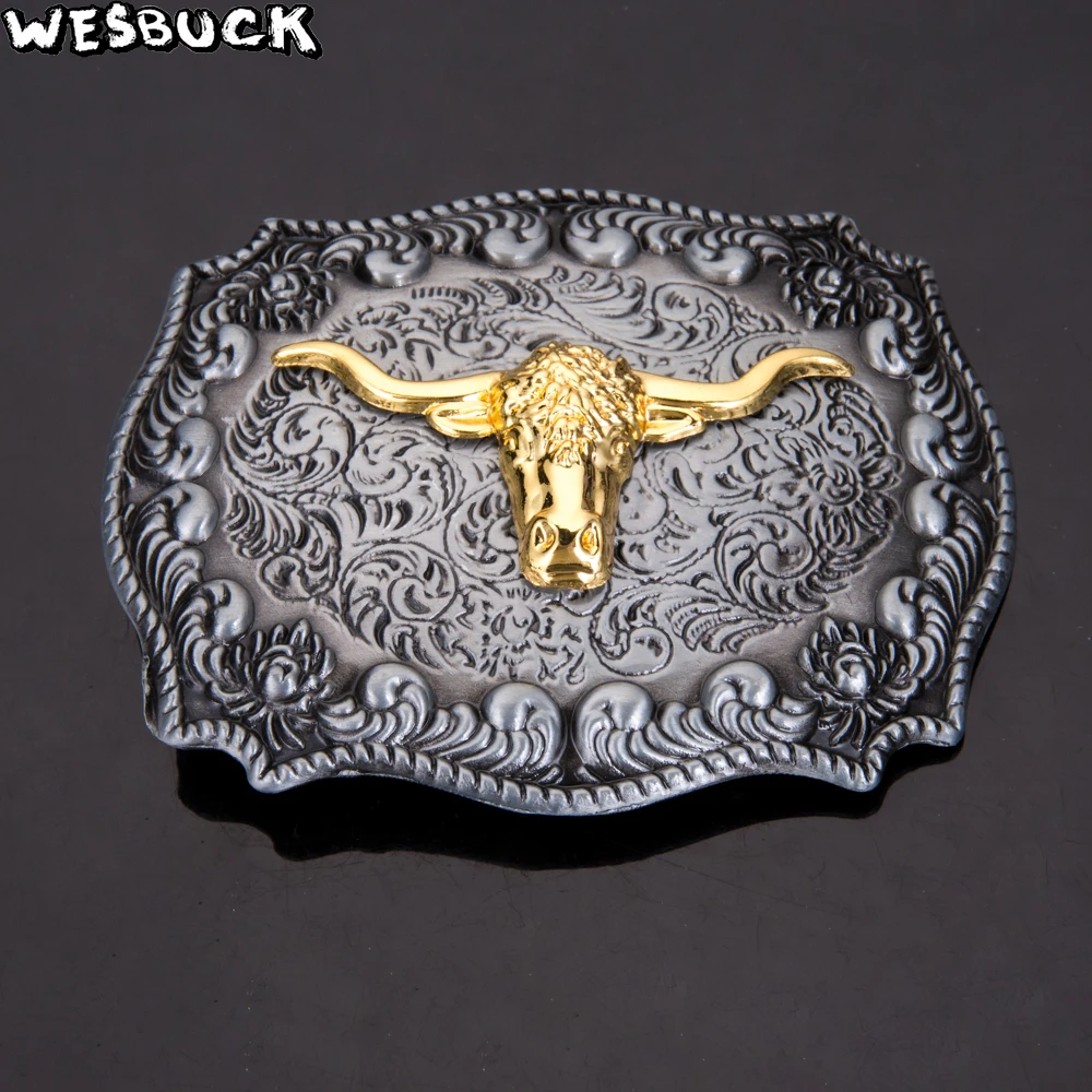 WesBuck бренд золотой орел пряжки ремня для Для мужчин женщин животное Western Buckles