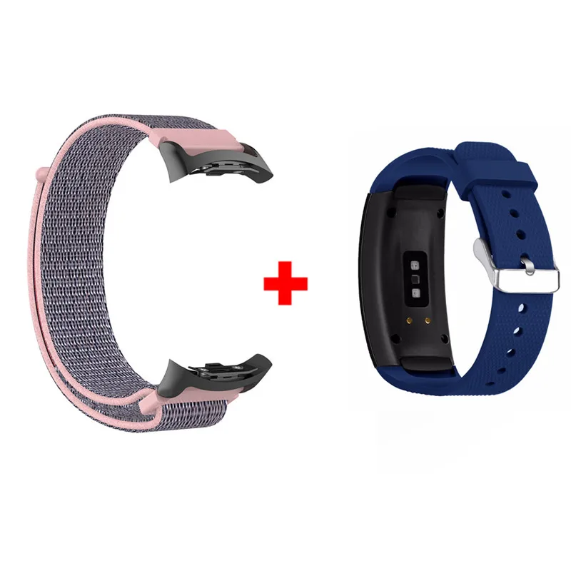 Color13 2 в 1 запястье для samsung gear Fit 2 Pro браслет нейлоновый ремешок для samsung Fit2 SM-R360 Смарт часы gear Fit2 Pro ремешок - Цвет: Color13