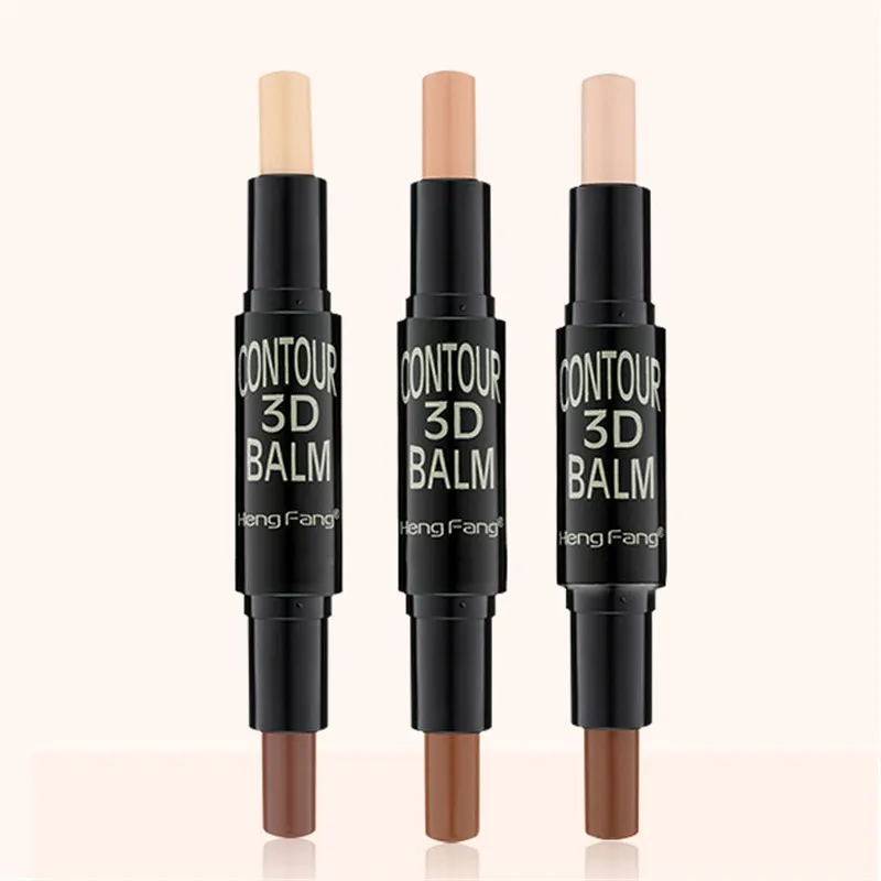 Double-ended 2 in1 Concealer Face Foundation Makeup Natural Cream Pen Highlight Contour Stick |