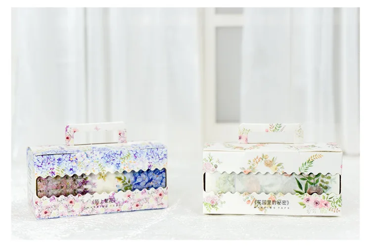 9 см* 5 м Kawaii цветочный клейкая лента для скрэпбукинга Washi Альбом DIY декоративная наклейка милые канцелярские стикеры школьные принадлежности для детей