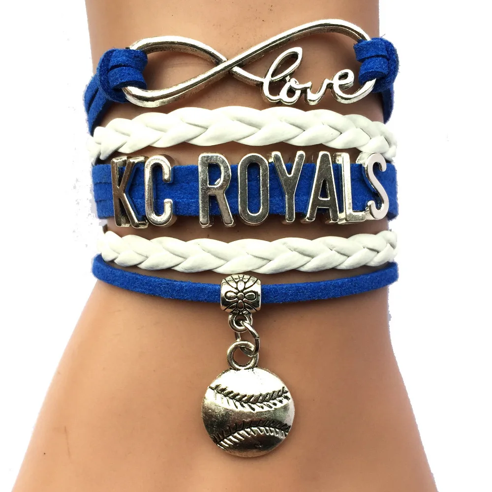Дропшиппинг Бесконечность любовь KC Royals бейсбольный браслет индивидуальная