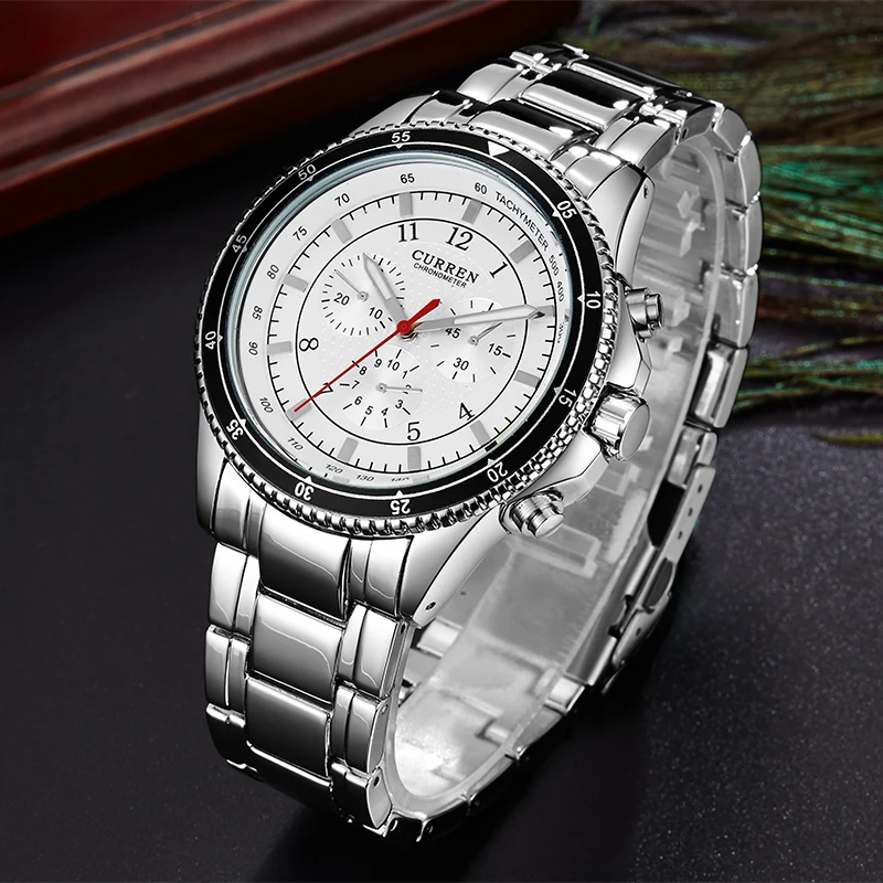 Curren Часы мужские люксовые брендовые военные часы наручные модные повседневные