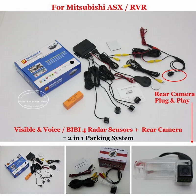 Car Parking Sensors Alarm System Auto HD Rear View Sensor Reverse Camera For Mitsubishi ASX / RVR | Автомобили и мотоциклы