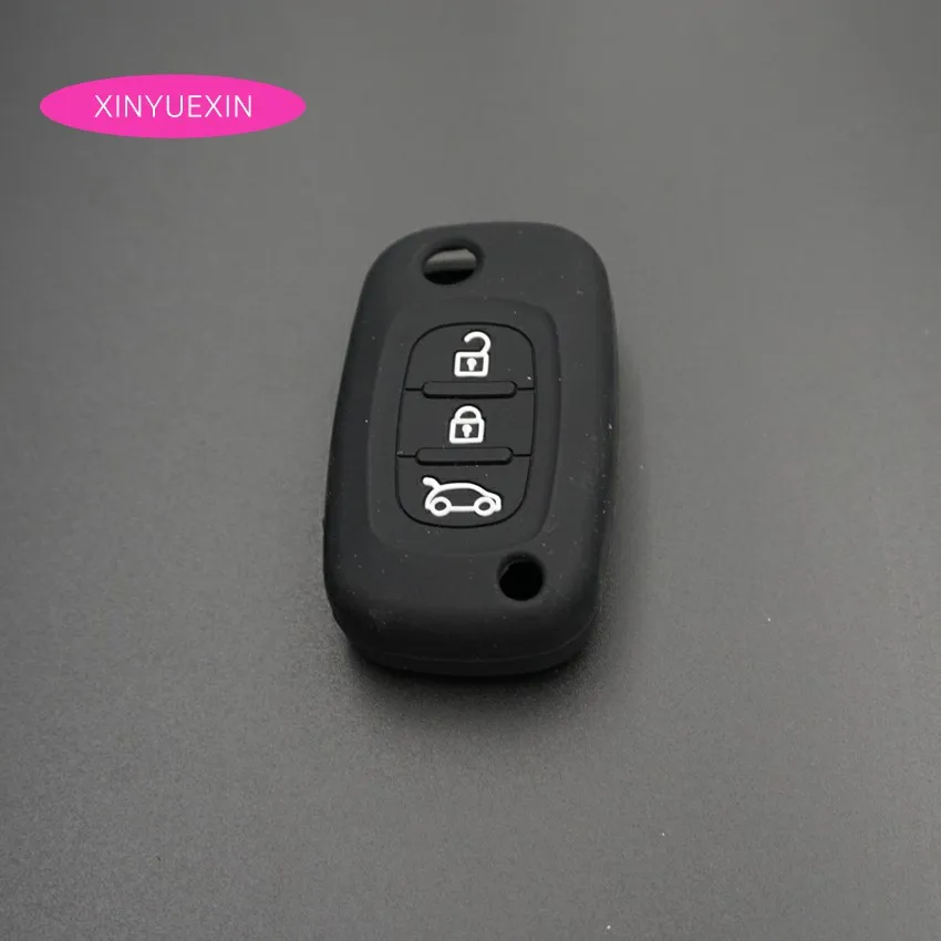Силиконовый чехол для ключей Xinyuexin Lada Renault Twingo Clio Master Kango силиконовый подходит Benz