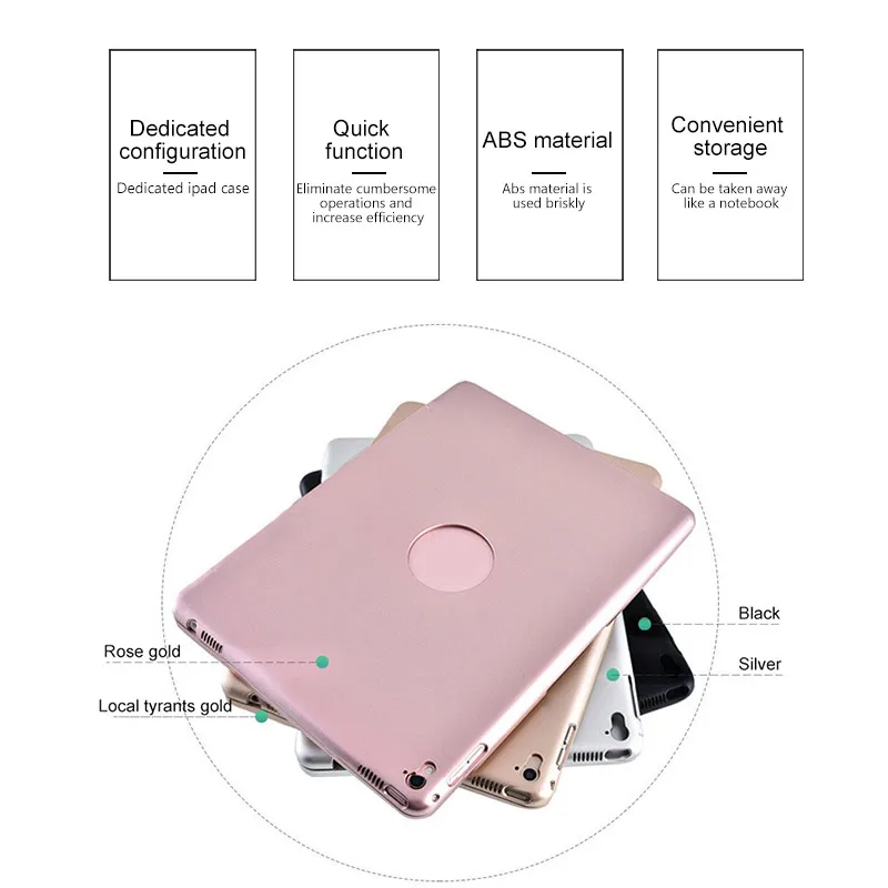Bluetooth клавиатура для Apple Ipad Air Pro 9 7 2 4 ГГц Беспроводная Клавиатура чехол
