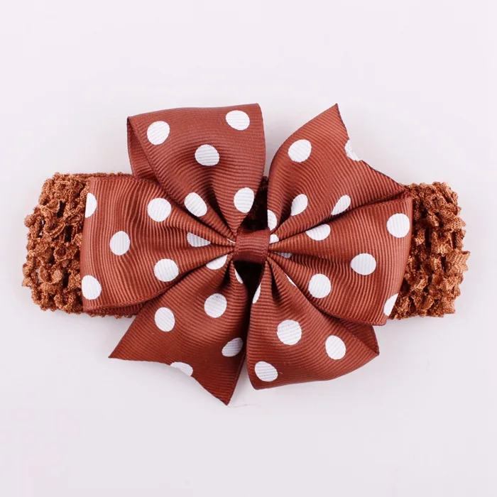 Новый 13 видов цветов Мягкая повязка для новорожденных лента в горошек эластичная