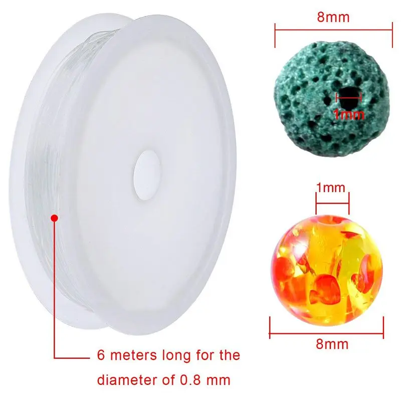 388 штук Красочные чакра бусины Лава Рок Камень вулканический с коробкой для