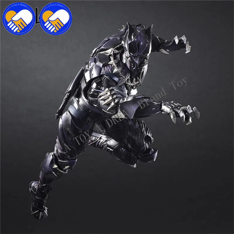 Play Arts Kai PA TChalla Черная пантера супер герой Железный человек 27 см ПВХ фигурка куклы
