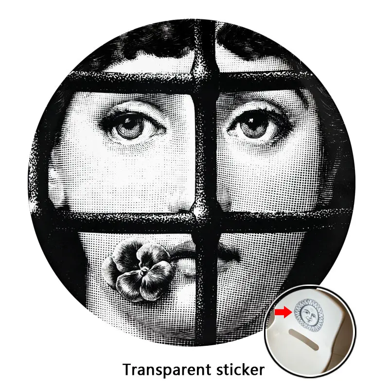 NO.197-220 дизайнерские обои Fornasetti, прозрачные наклейки, наклейки на стену для украшения стен, гостиной, 1 шт - Цвет: 197