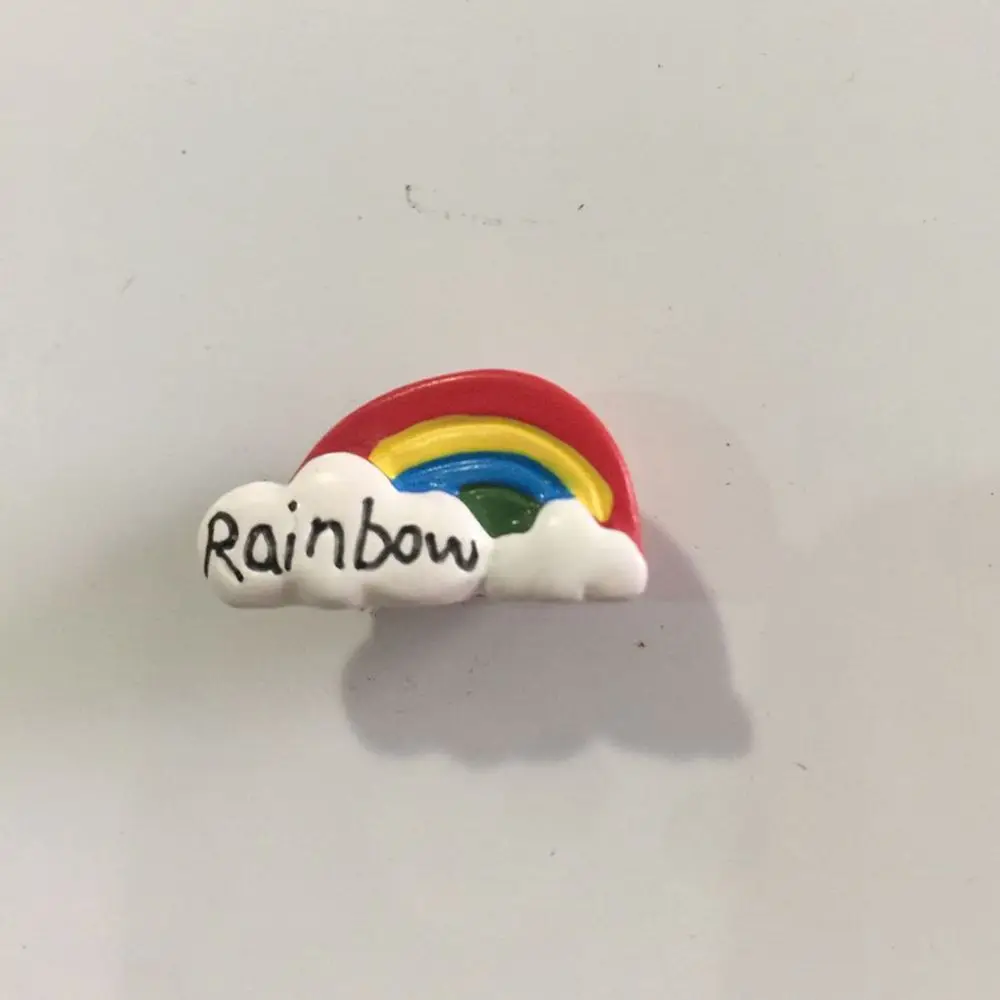 Rainbow FC игра Принцесса Радуга облака 3D Funy стереоскопический Super Mario Bros магниты на холодильник стикер сообщений детская игрушка подарок на день рождения - Цвет: Rainbow