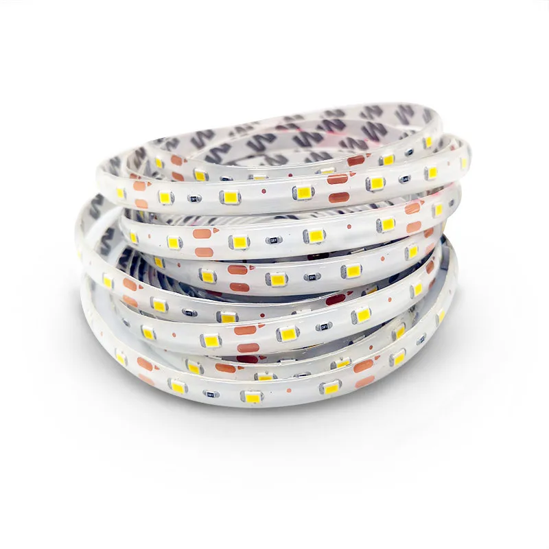 Светодиодная лента RGB 12В 2835 5 м DC 60LED/M водонепроницаемая лампа Диодная Fleible 3528 для