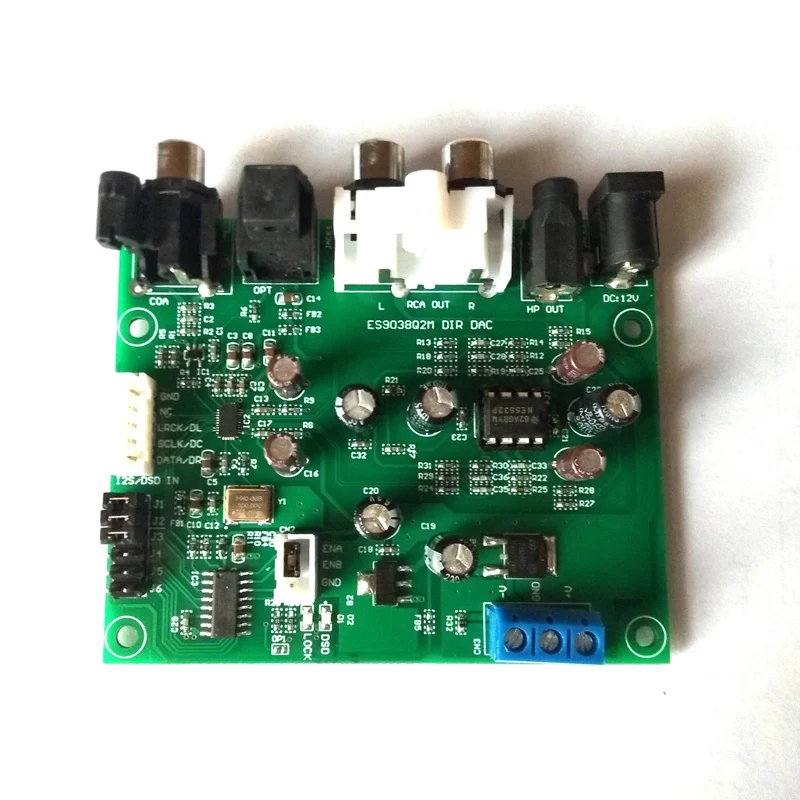 ES9038Q2M I2S/DSD/DOP/волокно/коаксиальный декодер плата цифрового аудио PCM44 регулятор