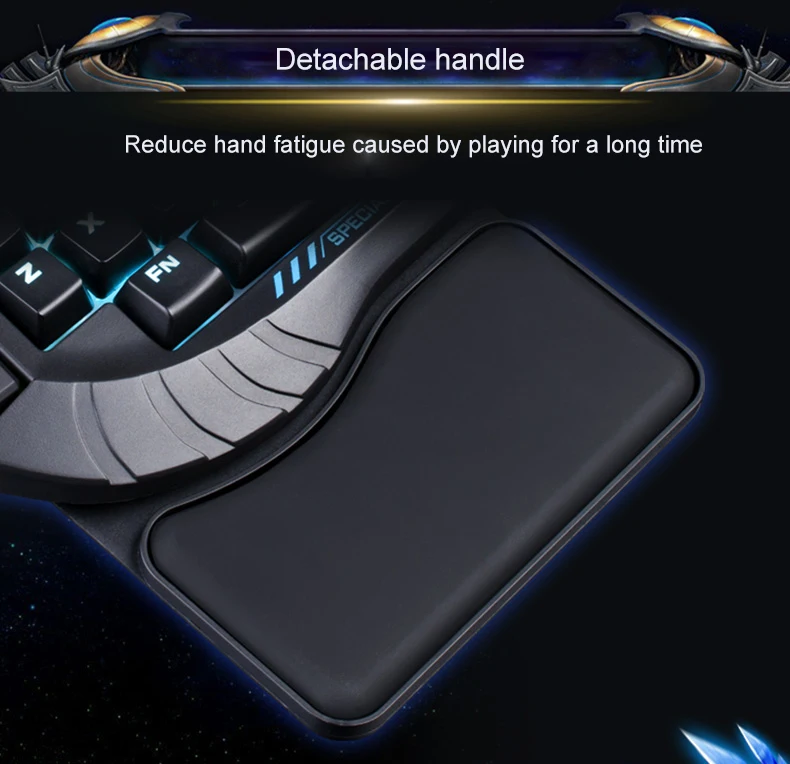 AULA USB Проводная одинарная ручная клавиатура RGB светодиодный подсветка 60 клавиш