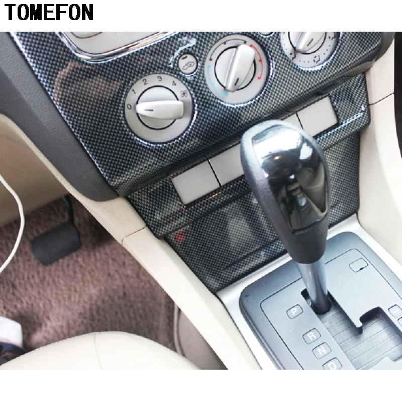 TOMEFON 7 шт. для Ford Focus 2009 2010 2011 ABS углеродное волокно краска внутренняя дверная ручка