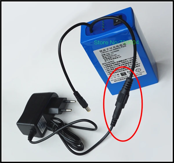 

12V 10000MAH LiPo Rechargeable Power Source 3A Lithium ion Batteries with Free Charger and Extra plug