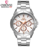 chenxi brand quartz watch lover top luxury gold watches men clock steel women wristwatch couple quartz watches relogio masculino
