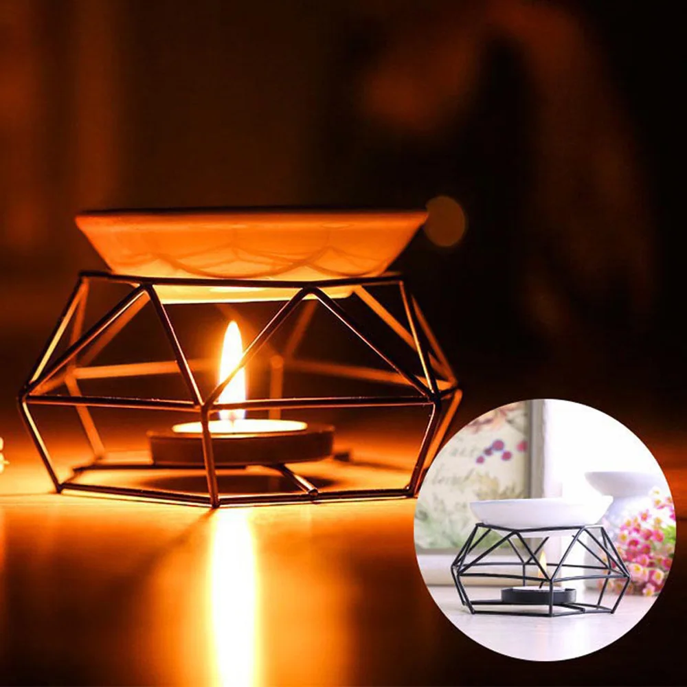 Подсвечник Держатель масляной горелки черный Арома полка Ароматический