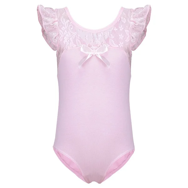 B133 Pink BAOHULU, фиолетовое трико для девочек, балетное платье Детская Одежда для танцев, костюмы, балетные трико для девочек, боди для балерины - Цвет: B133 Pink