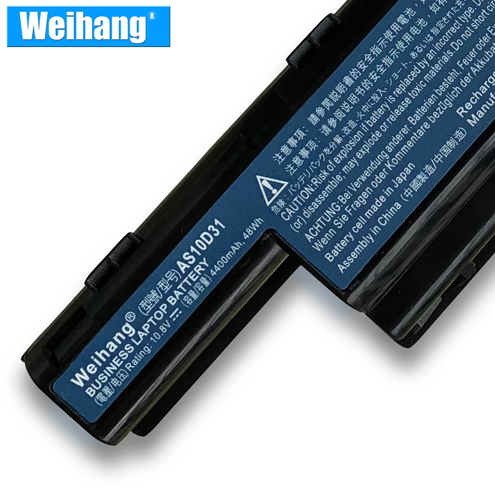 Korea Cell 4400mAh Weihang Battery For Acer Aspire 4741 5551 5552 5551G 5560 5560G 5733 5733Z 5741G AS10D31 AS10D71 AS10D75 5750 |