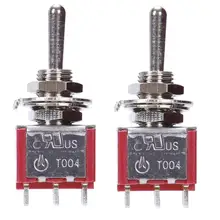 3 позиции AC125V 6A мини электрический селектор никелевый тумблер Dpdt