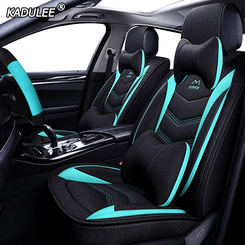 Чехлы для автосидений KADULEE льняные KIA K2 K3 K4 K5 K7 Kia Cerato Sportage Optima Maxima carnival rio ceed|Чехлы