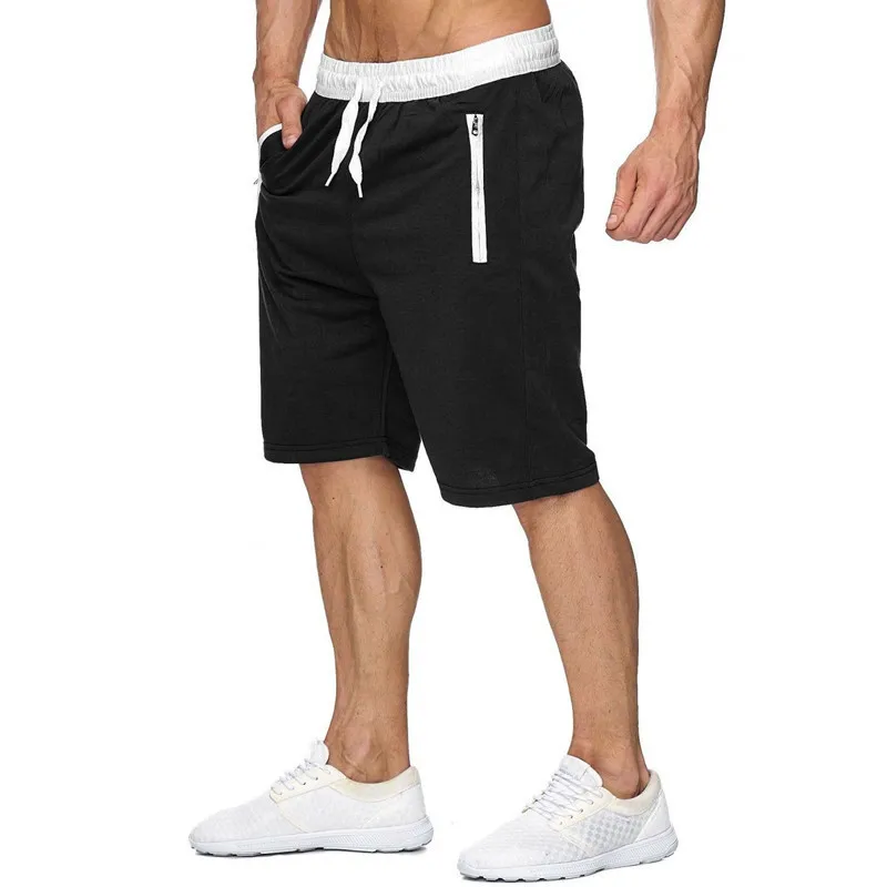Summer Solid Cotton Short Men Stretchy Bodybuilding Muscle Sweatpants Fitness Casual Mid Shorts Trousers Dermuda Masculina | Мужская